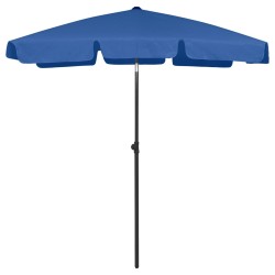 vidaXL Sombrilla de playa azul celeste 180x120 cm