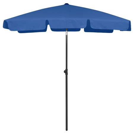 vidaXL Sombrilla de playa azul celeste 180x120 cm