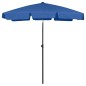 vidaXL Sombrilla de playa azul celeste 180x120 cm vidaXL Sombrilla de playa azul celeste 180x120 cm