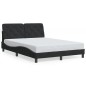 vidaXL Estructura de cama con cabecero de terciopelo negro 120x200 cm vidaXL Estructura de cama con cabecero de terciopelo negro 120x200 cm