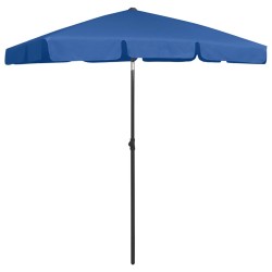 vidaXL Sombrilla de playa azul celeste 180x120 cm