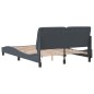 vidaXL Estructura cama con cabecero terciopelo gris oscuro 140x190 cm vidaXL Estructura cama con cabecero terciopelo gris oscuro 140x190 cm