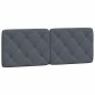 vidaXL Estructura cama con cabecero terciopelo gris oscuro 140x190 cm vidaXL Estructura cama con cabecero terciopelo gris oscuro 140x190 cm