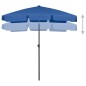 vidaXL Sombrilla de playa azul celeste 180x120 cm vidaXL Sombrilla de playa azul celeste 180x120 cm