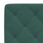 vidaXL Estructura cama con cabecero terciopelo verde oscuro 140x200 cm