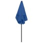 vidaXL Sombrilla de playa azul celeste 180x120 cm vidaXL Sombrilla de playa azul celeste 180x120 cm