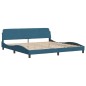 vidaXL Estructura de cama con cabecero terciopelo azul 200x200 cm vidaXL Estructura de cama con cabecero terciopelo azul 200x200 cm