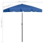vidaXL Sombrilla de playa azul celeste 180x120 cm vidaXL Sombrilla de playa azul celeste 180x120 cm