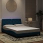 vidaXL Estructura de cama con luces LED terciopelo azul 120x200 cm vidaXL Estructura de cama con luces LED terciopelo azul 120x200 cm