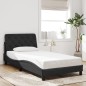 vidaXL Estructura de cama con luces LED terciopelo negro 100x200 cm vidaXL Estructura de cama con luces LED terciopelo negro 100x200 cm