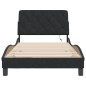 vidaXL Estructura de cama con luces LED terciopelo negro 100x200 cm vidaXL Estructura de cama con luces LED terciopelo negro 100x200 cm