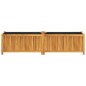 vidaXL Jardinera con forro madera maciza de acacia 199x38,5x50 cm vidaXL Jardinera con forro madera maciza de acacia 199x38,5x50 cm