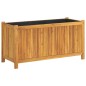 vidaXL Jardinera con forro madera maciza de acacia 99,5x38x50 cm vidaXL Jardinera con forro madera maciza de acacia 99,5x38x50 cm