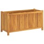 vidaXL Jardinera con forro madera maciza de acacia 99,5x38x50 cm vidaXL Jardinera con forro madera maciza de acacia 99,5x38x50 cm