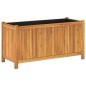 vidaXL Jardinera con forro madera maciza de acacia 99,5x38x50 cm vidaXL Jardinera con forro madera maciza de acacia 99,5x38x50 cm
