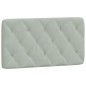 vidaXL Cama con colchón terciopelo gris claro 100x200 cm vidaXL Cama con colchón terciopelo gris claro 100x200 cm