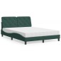 vidaXL Cama con colchón terciopelo verde oscuro 120x200 cm vidaXL Cama con colchón terciopelo verde oscuro 120x200 cm