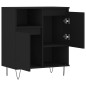 vidaXL Aparador de madera contrachapada negro 60x35x70 cm vidaXL Aparador de madera contrachapada negro 60x35x70 cm