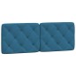 vidaXL Cama con colchón terciopelo azul 140x190 cm vidaXL Cama con colchón terciopelo azul 140x190 cm