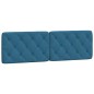 vidaXL Cama con colchón terciopelo azul 160x200 cm vidaXL Cama con colchón terciopelo azul 160x200 cm