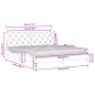 vidaXL Cama con colchón terciopelo rosa 180x200 cm vidaXL Cama con colchón terciopelo rosa 180x200 cm