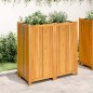 vidaXL Jardinera con forro madera maciza de acacia 100x50x100 cm vidaXL Jardinera con forro madera maciza de acacia 100x50x100 cm
