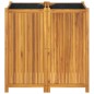 vidaXL Jardinera con forro madera maciza de acacia 100x50x100 cm vidaXL Jardinera con forro madera maciza de acacia 100x50x100 cm