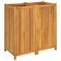 vidaXL Jardinera con forro madera maciza de acacia 100x50x100 cm vidaXL Jardinera con forro madera maciza de acacia 100x50x100 cm