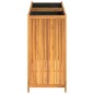 vidaXL Jardinera con forro madera maciza de acacia 100x50x100 cm vidaXL Jardinera con forro madera maciza de acacia 100x50x100 cm