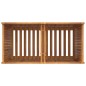 vidaXL Jardinera con forro madera maciza de acacia 100x50x100 cm vidaXL Jardinera con forro madera maciza de acacia 100x50x100 cm