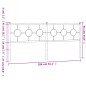 vidaXL Cabecero de metal blanco 200 cm vidaXL Cabecero de metal blanco 200 cm