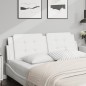 vidaXL Cabecero de cama acolchado cuero sintético blanco 160 cm vidaXL Cabecero de cama acolchado cuero sintético blanco 160 cm