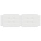 vidaXL Cabecero de cama acolchado cuero sintético blanco 160 cm vidaXL Cabecero de cama acolchado cuero sintético blanco 160 cm