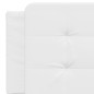 vidaXL Cabecero de cama acolchado cuero sintético blanco 160 cm vidaXL Cabecero de cama acolchado cuero sintético blanco 160 cm