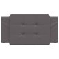 vidaXL Cabecero de cama acolchado cuero sintético gris 100 cm
