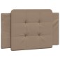 vidaXL Cabecero de cama acolchado cuero sintético capuchino 80 cm vidaXL Cabecero de cama acolchado cuero sintético capuchino 80 cm