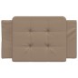 vidaXL Cabecero de cama acolchado cuero sintético capuchino 80 cm vidaXL Cabecero de cama acolchado cuero sintético capuchino 80 cm