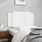 vidaXL Cabecero de cama acolchado cuero sintético blanco 100 cm vidaXL Cabecero de cama acolchado cuero sintético blanco 100 cm