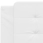 vidaXL Cabecero de cama acolchado cuero sintético blanco 100 cm vidaXL Cabecero de cama acolchado cuero sintético blanco 100 cm