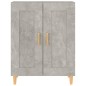vidaXL Aparador de madera contrachapada gris hormigón 69,5x34x90 cm