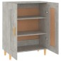 vidaXL Aparador de madera contrachapada gris hormigón 69,5x34x90 cm