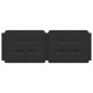 vidaXL Cabecero de cama acolchado cuero sintético negro 120 cm vidaXL Cabecero de cama acolchado cuero sintético negro 120 cm
