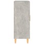 vidaXL Aparador de madera contrachapada gris hormigón 69,5x34x90 cm