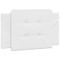 vidaXL Estructura cama con luces LED cuero sintético blanco 80x200 cm vidaXL Estructura cama con luces LED cuero sintético blanco 80x200 cm