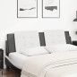 vidaXL Cabecero de cama acolchado cuero sintético blanco negro 180 cm vidaXL Cabecero de cama acolchado cuero sintético blanco negro 180 cm