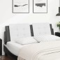 vidaXL Cabecero de cama acolchado cuero sintético blanco negro 160 cm vidaXL Cabecero de cama acolchado cuero sintético blanco negro 160 cm