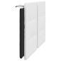 vidaXL Cabecero de cama acolchado cuero sintético blanco negro 160 cm vidaXL Cabecero de cama acolchado cuero sintético blanco negro 160 cm