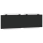 vidaXL Cabecero de cama acolchado cuero sintético blanco negro 160 cm vidaXL Cabecero de cama acolchado cuero sintético blanco negro 160 cm