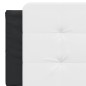 vidaXL Cabecero de cama acolchado cuero sintético blanco negro 160 cm vidaXL Cabecero de cama acolchado cuero sintético blanco negro 160 cm