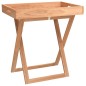 vidaXL Mesa bandeja plegable madera maciza nogal 52x36x56,5 cm vidaXL Mesa bandeja plegable madera maciza nogal 52x36x56,5 cm